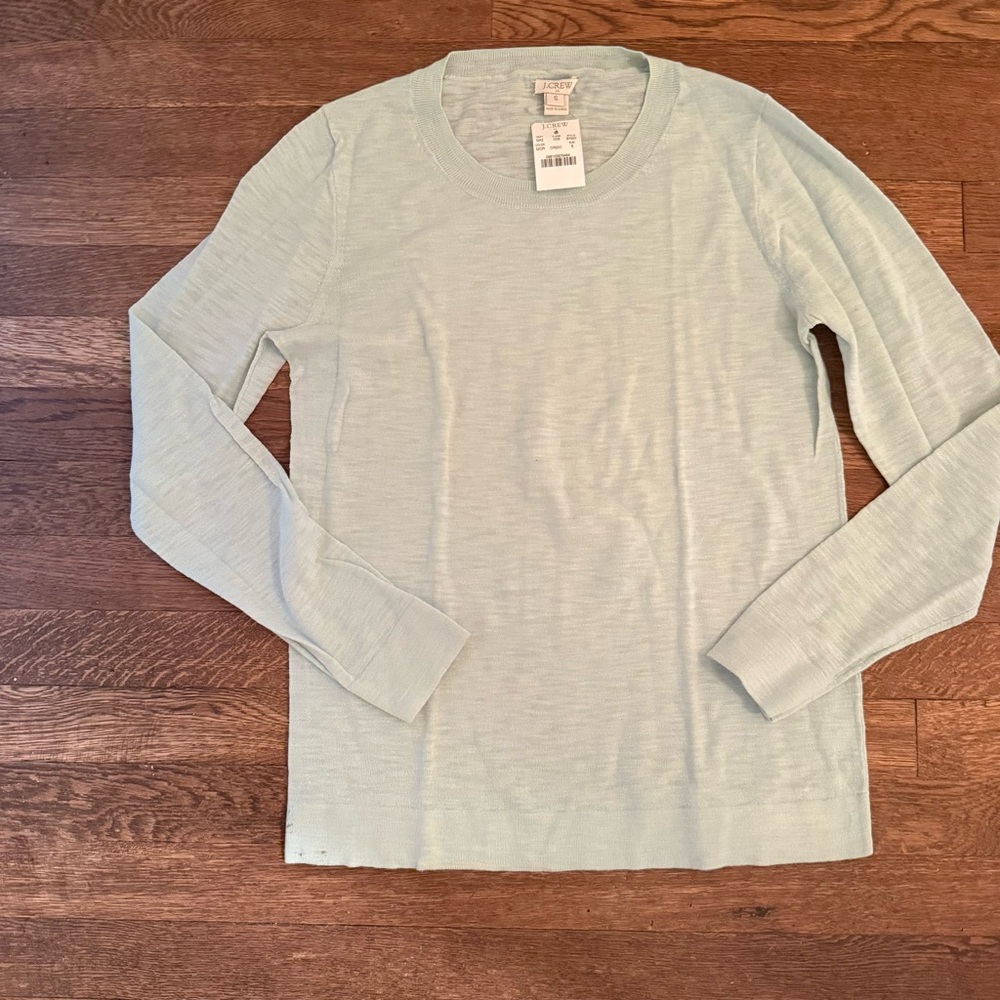 J. Crew Mint Green Knit Top